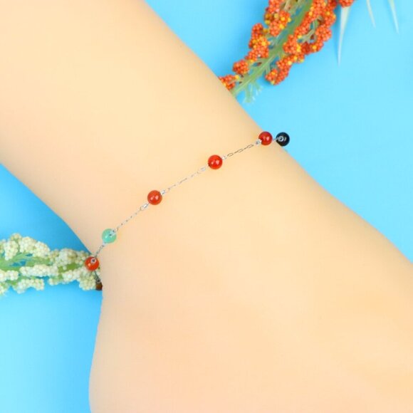 Elegant Handmade Anklet – Perfect for Women & Girls | Ideal Gift Option, DYC1640 - Picture 2 of 7